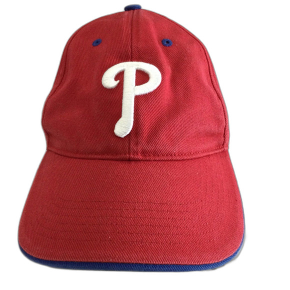 Fan Favorite Cap Hat Unisex Adjustable Strap Red Philadelphia Phillies - Picture 9 of 9